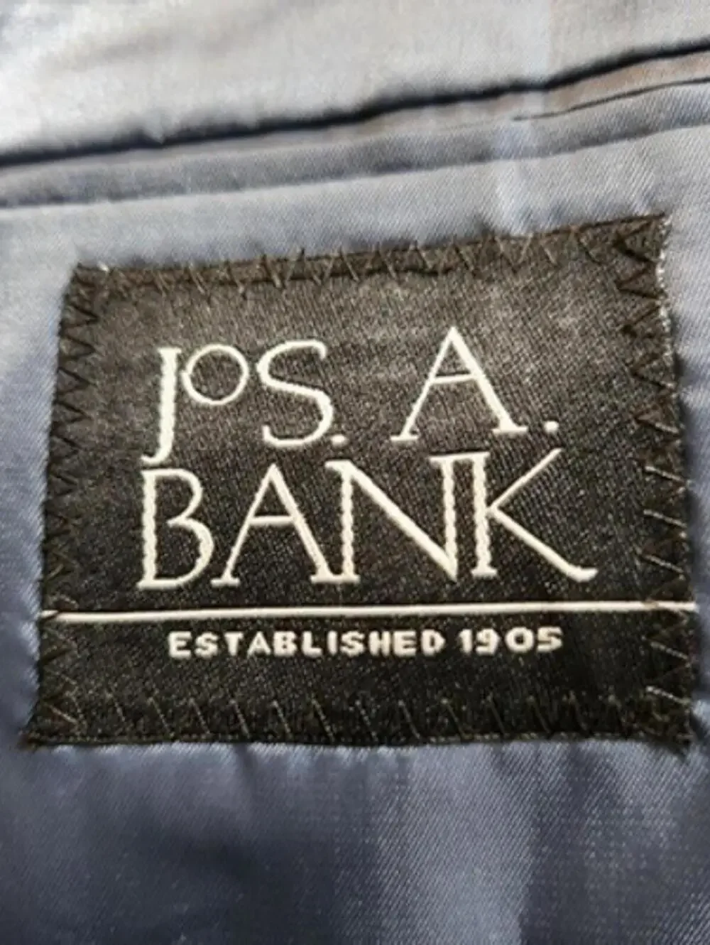NEW Jos. A Bank 44 Long $395 Navy Herringbone Linen Silk Tropical Blend Blazer